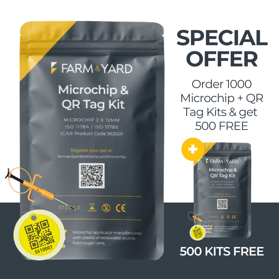 1500 Microchip & QR Tag Kits - Bundle Deal