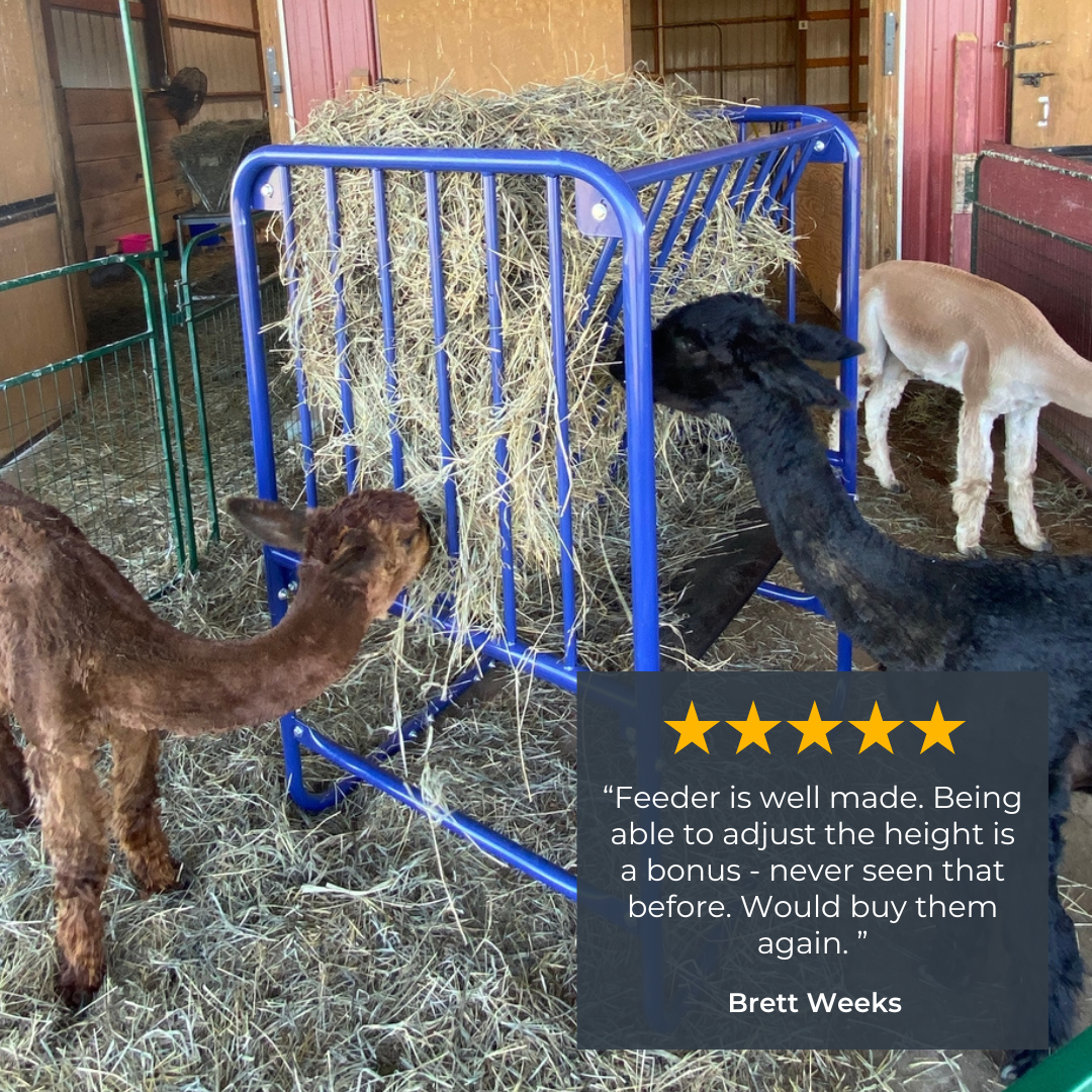 Adjustable Height Hay & Grain Feeder