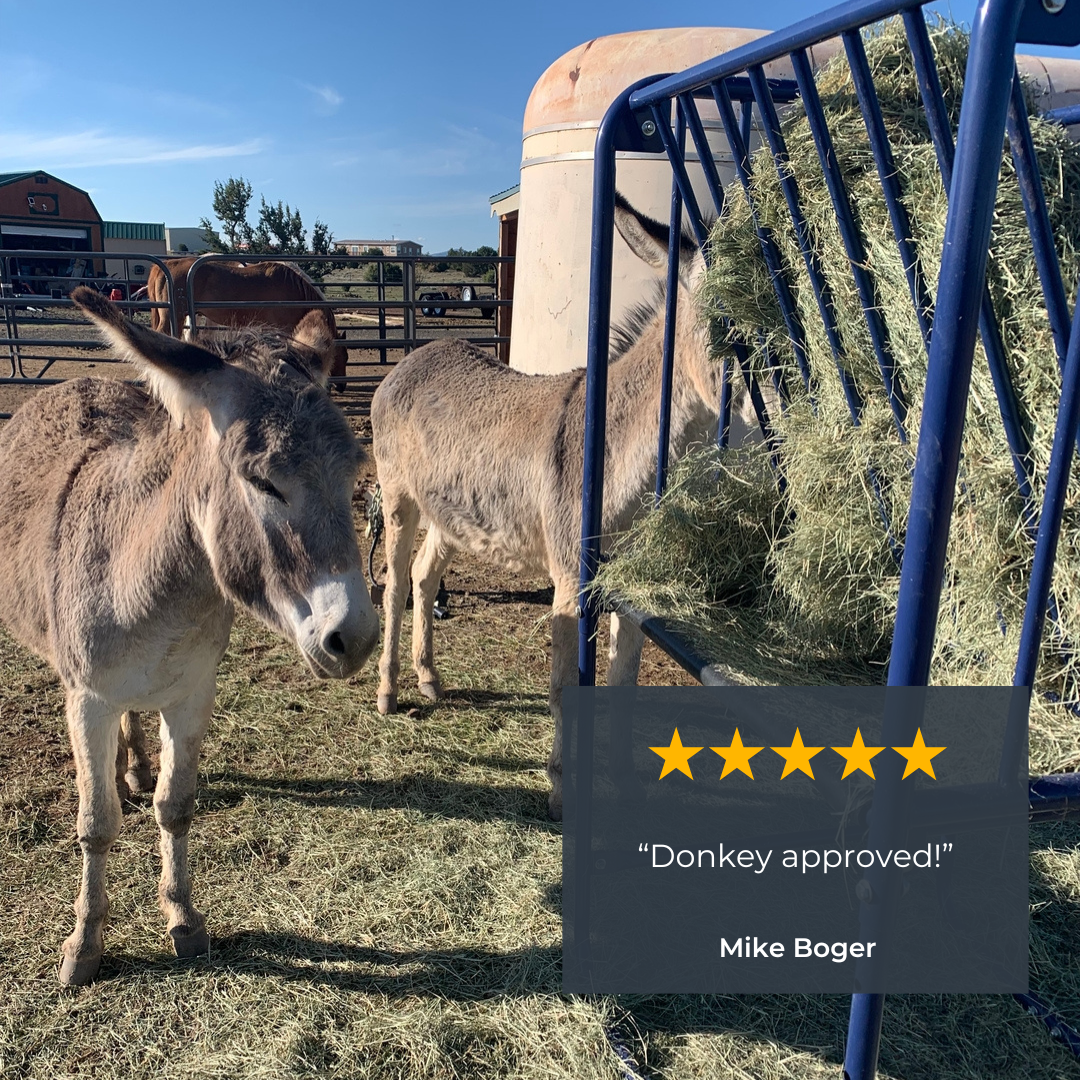 Adjustable Height Hay & Grain Feeder