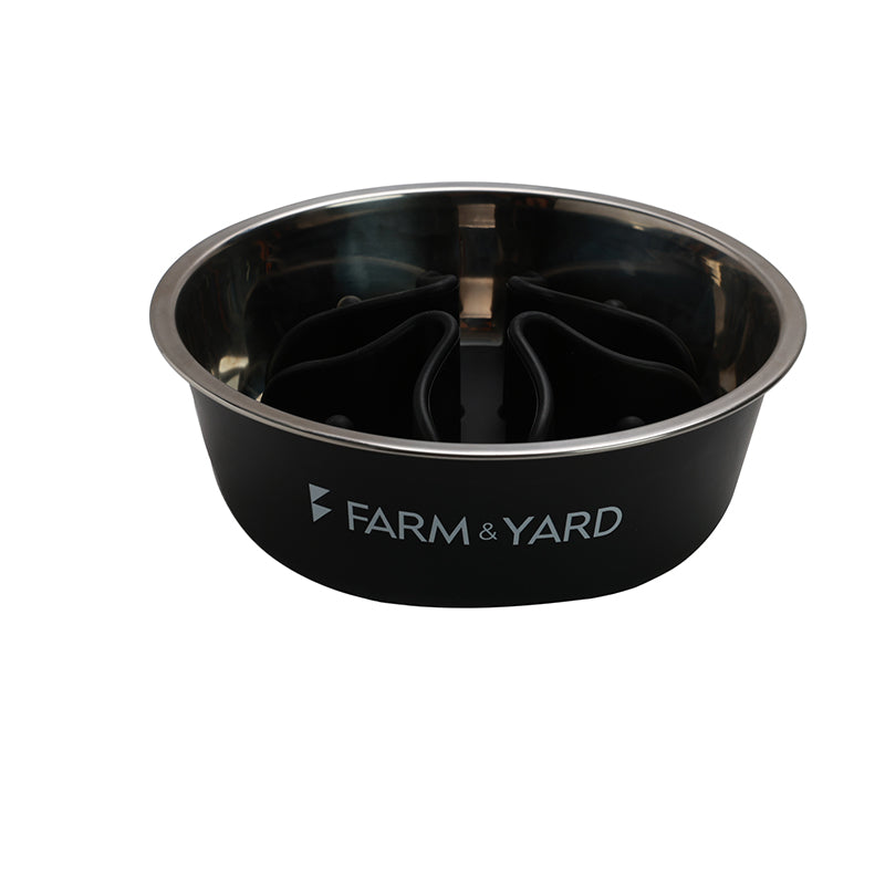 Farm & Yard Premium Slow-Feeding Dog Bowl Set