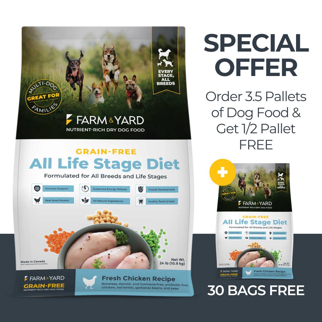 Buy 3.5 Pallets of Dry Dog Food Get .5 Pallets FREE (Chicken Recipe)