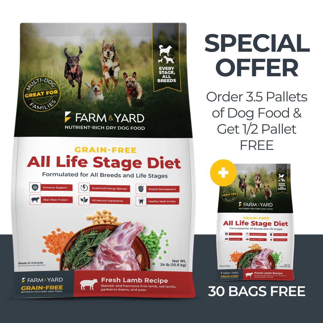 Buy 3.5 Pallets of Dry Dog Food Get .5 Pallets FREE (Lamb Recipe)